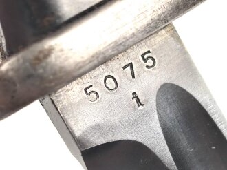 Seitengewehr Modell 84/98 für k98 der Wehrmacht. Nummerngleiches Stück von Carl Eickhorn 1939