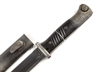 Seitengewehr Modell 84/98 für k98 der Wehrmacht. Nummerngleiches Stück von Carl Eickhorn 1939