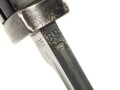 Seitengewehr Modell 84/98 für k98 der Wehrmacht. Nummerngleiches Stück von Carl Eickhorn 1939