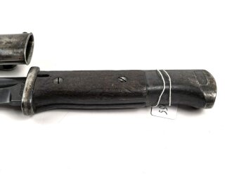 Seitengewehr Modell 84/98 für k98 der Wehrmacht. Nummerngleiches Stück von S/244.G