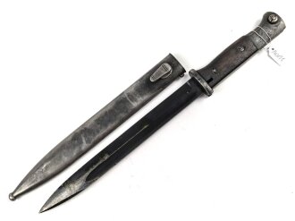 Seitengewehr Modell 84/98 für k98 der Wehrmacht. Nummerngleiches Stück von S/244.G