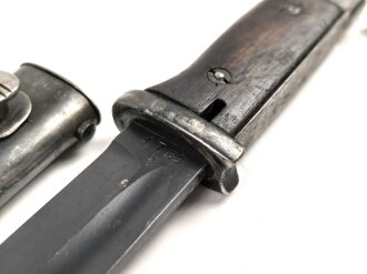 Seitengewehr Modell 84/98 für k98 der Wehrmacht. Nummerngleiches Stück von S/244.G