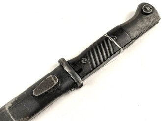 Seitengewehr Modell 84/98 für k98 der Wehrmacht. Nummerngleiches Stück von fze 42