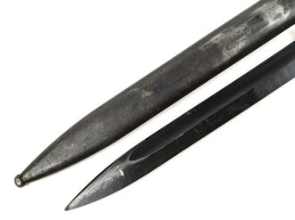 Seitengewehr Modell 84/98 für k98 der Wehrmacht. Nummerngleiches Stück von fze 42