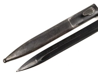 Seitengewehr Modell 84/98 für k98 der Wehrmacht. Nummerngleiches Stück von fze 42