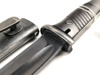 Seitengewehr Modell 84/98 für k98 der Wehrmacht. Nummerngleiches Stück von fze 42