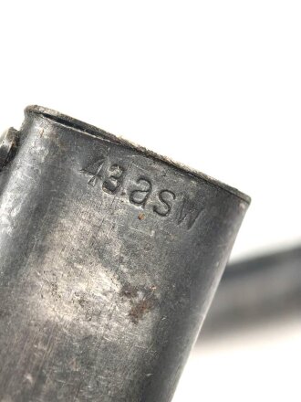 Seitengewehr Modell 84/98 für k98 der Wehrmacht. Nummerngleiches Stück von 43 asw