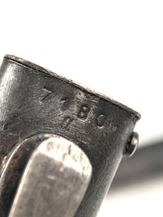 Seitengewehr Modell 84/98 für k98 der Wehrmacht. Nummerngleiches Stück von 43 asw