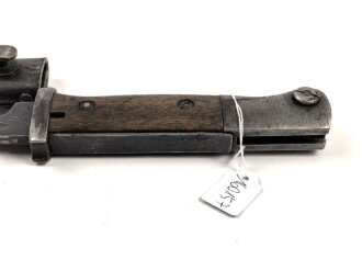 Seitengewehr Modell 84/98 für k98 der Wehrmacht. Nummerngleiches Stück von 43 asw