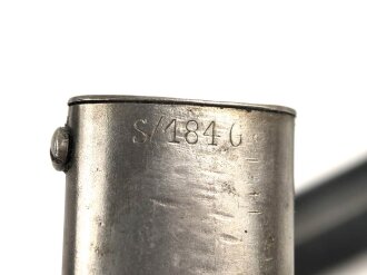 Seitengewehr Modell 84/98 für k98 der Wehrmacht. Nummerngleiches Stück von S/184 G