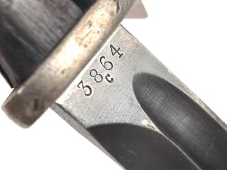 Seitengewehr Modell 84/98 für k98 der Wehrmacht. Nummerngleiches Stück von S/184 G