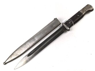 Seitengewehr Modell 84/98 für k98 der Wehrmacht. Nummerngleiches Stück von S/184 G