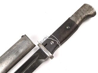 Seitengewehr Modell 84/98 für k98 der Wehrmacht. Nummerngleiches Stück von S/184 G