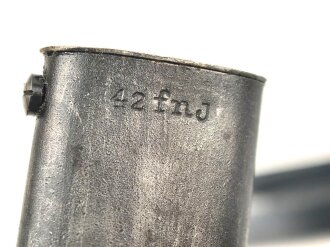 Seitengewehr Modell 84/98 für k98 der Wehrmacht. Nummerngleiches Stück von 42 fnj