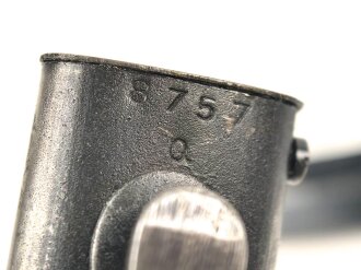 Seitengewehr Modell 84/98 für k98 der Wehrmacht. Nummerngleiches Stück von 42 fnj