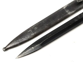 Seitengewehr Modell 84/98 für k98 der Wehrmacht. Nummerngleiches Stück von 42 fnj