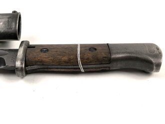 Seitengewehr Modell 84/98 für k98 der Wehrmacht. Nummerngleiches Stück von 42 cof