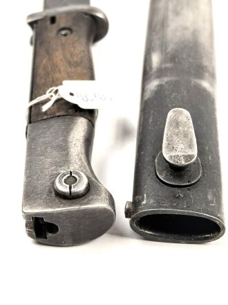 Seitengewehr Modell 84/98 für k98 der Wehrmacht. Nummerngleiches Stück von 42 cof