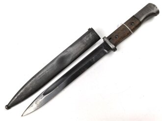 Seitengewehr Modell 84/98 für k98 der Wehrmacht. Nummerngleiches Stück von 42 cof