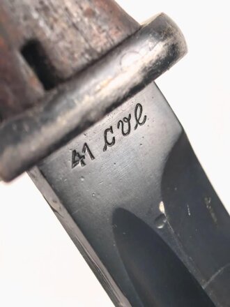 Seitengewehr Modell 84/98 für k98 der Wehrmacht. Nummerngleiches Stück von 41 cvl