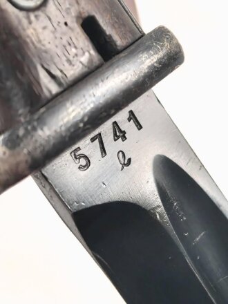 Seitengewehr Modell 84/98 für k98 der Wehrmacht. Nummerngleiches Stück von 41 cvl