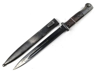 Seitengewehr Modell 84/98 für k98 der Wehrmacht. Nummerngleiches Stück von 41 cvl