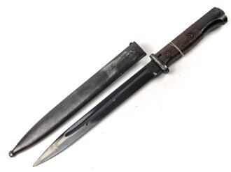 Seitengewehr Modell 84/98 für k98 der Wehrmacht. Nummerngleiches Stück von 41 cvl