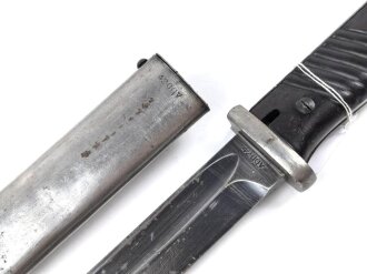 Seitengewehr Modell 84/98 für k98 der Wehrmacht. Nummerngleiches Stück von 42 agv