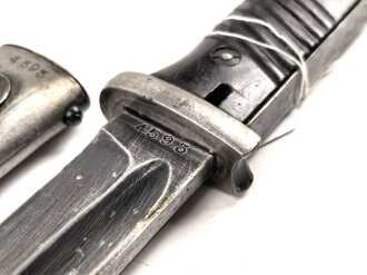 Seitengewehr Modell 84/98 für k98 der Wehrmacht. Nummerngleiches Stück von 42 agv