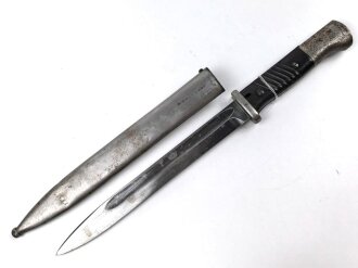 Seitengewehr Modell 84/98 für k98 der Wehrmacht. Nummerngleiches Stück von 42 agv