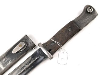 Seitengewehr Modell 84/98 für k98 der Wehrmacht. Nummerngleiches Stück von S.178 G