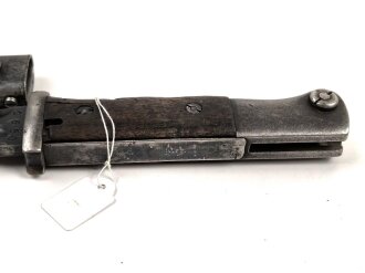 Seitengewehr Modell 84/98 für k98 der Wehrmacht. Nummerngleiches Stück von S.178 G