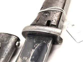 Seitengewehr Modell 84/98 für k98 der Wehrmacht. Nummerngleiches Stück von S.178 G