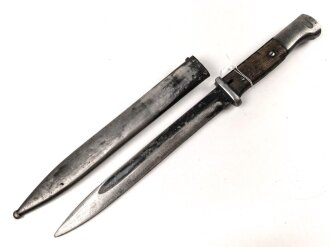 Seitengewehr Modell 84/98 für k98 der Wehrmacht. Nummerngleiches Stück von S.178 G