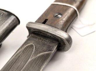 Seitengewehr Modell 84/98 für k98 der Wehrmacht. Nummerngleiches Stück von 42 ddl