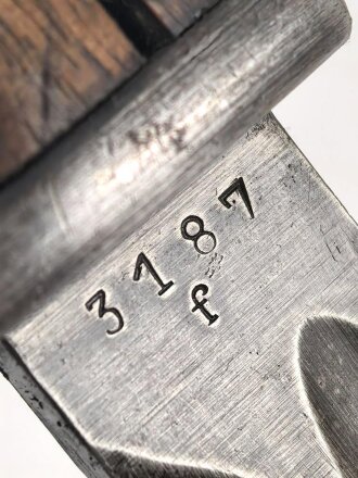 Seitengewehr Modell 84/98 für k98 der Wehrmacht. Nummerngleiches Stück von 42 ddl