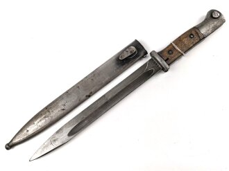 Seitengewehr Modell 84/98 für k98 der Wehrmacht. Nummerngleiches Stück von 42 ddl