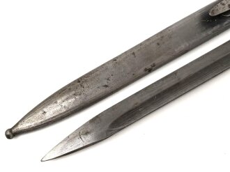 Seitengewehr Modell 84/98 für k98 der Wehrmacht. Nummerngleiches Stück von 42 ddl