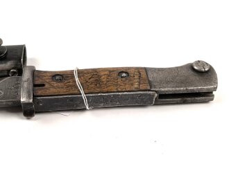 Seitengewehr Modell 84/98 für k98 der Wehrmacht. Nummerngleiches Stück von 42 ddl