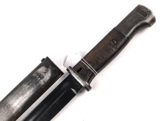 Seitengewehr Modell 84/98 für k98 der Wehrmacht. Nummerngleiches Stück von E.u.F.Hörster 1937