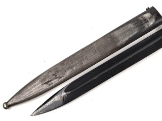 Seitengewehr Modell 84/98 für k98 der Wehrmacht. Nummerngleiches Stück von E.u.F.Hörster 1937