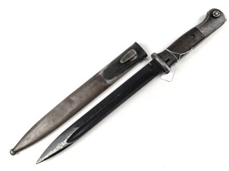 Seitengewehr Modell 84/98 für k98 der Wehrmacht. Nummerngleiches Stück von E.u.F.Hörster 1937