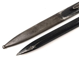 Seitengewehr Modell 84/98 für k98 der Wehrmacht. Nummerngleiches Stück von E.u.F.Hörster 1937