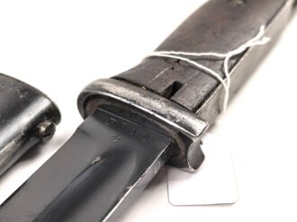 Seitengewehr Modell 84/98 für k98 der Wehrmacht. Nummerngleiches Stück von E.u.F.Hörster 1937