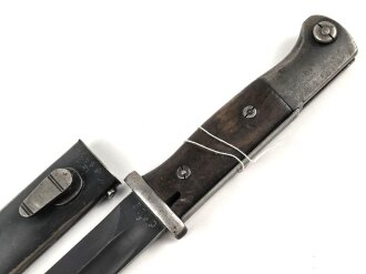 Seitengewehr Modell 84/98 für k98 der Wehrmacht. Nummerngleiches Stück von S/184 G