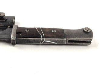 Seitengewehr Modell 84/98 für k98 der Wehrmacht. Nummerngleiches Stück von S/184 G