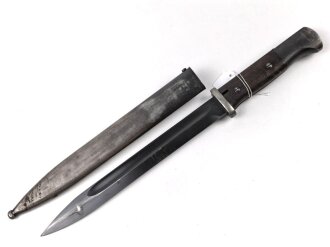 Seitengewehr Modell 84/98 für k98 der Wehrmacht. Nummerngleiches Stück von S/184 G