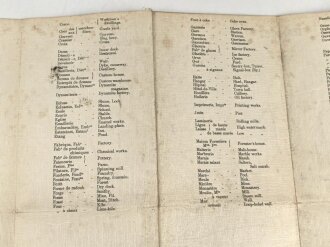 Großbritannien 1.Weltkrieg, " Trench map France Sheet 57C N.W"  Stand Oktober 1917