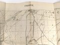 Großbritannien 1.Weltkrieg, " Trench map France Sheet 57C N.W"  Stand Oktober 1917