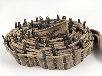 Russland 2. Weltkrieg, 250 Schluss Gurt für Maxim oder Vicker Maschinengewehr. Datiert 1944. Selten